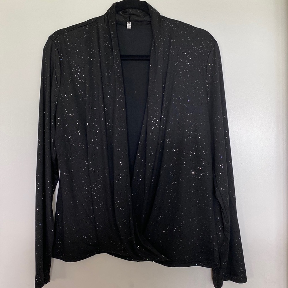 Black sparkle blouse
